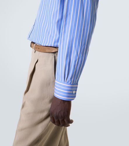 Camicia in popeline di cotone a righe - Charvet - Modalova