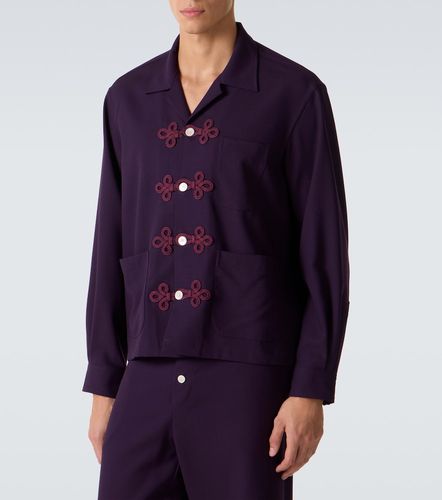 Camicia Astor in lana con ricamo - Bode - Modalova