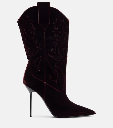 Botas Lidia 105 de terciopelo - Paris Texas - Modalova