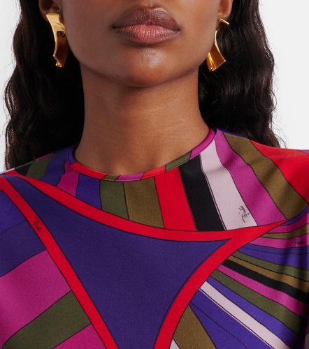 Vestido midi de jersey estampado - Pucci - Modalova