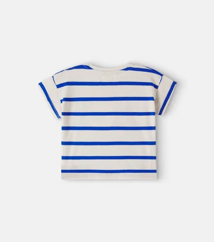 Bebé - camiseta Aran de jersey de algodón a rayas - Cozmo - Modalova