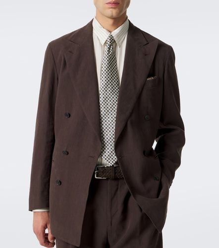 Cravatta in seta pied-de-poule - Dunhill - Modalova