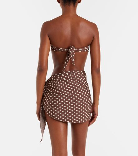 Draped polka-dot beach cover-up - Montce - Modalova