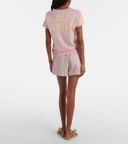 Gingham cotton shorts - Valentino Garavani - Modalova