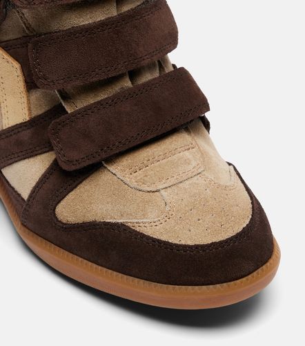 Bekett leather and suede wedge sneakers - Isabel Marant - Modalova