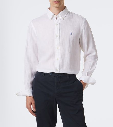 Camicia in lino con ricamo - Polo Ralph Lauren - Modalova