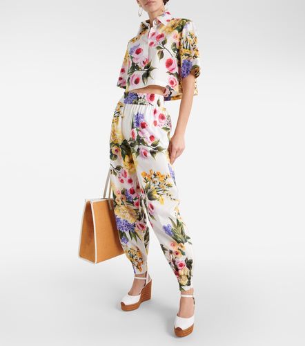 Pantalones tapered de popelín de algodón - Dolce&Gabbana - Modalova