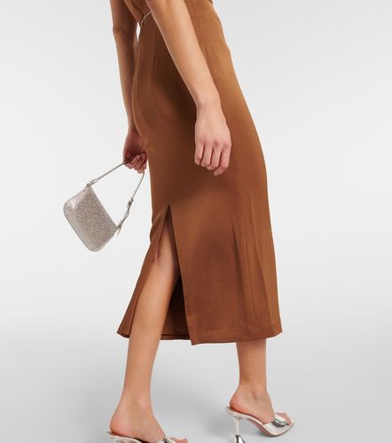 Abito midi in satin con cristalli - Alex Perry - Modalova