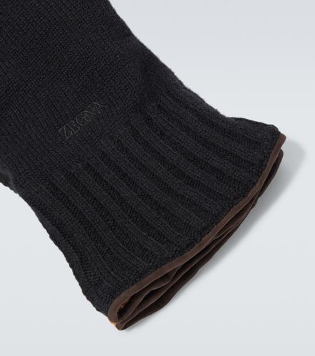 Zegna Guantes de cachemir con piel - Zegna - Modalova