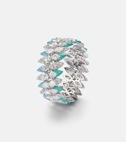 Anillo de oro blanco de 18 ct con diamantes - Kamyen - Modalova