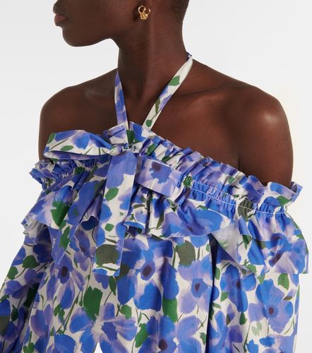 Top in misto cotone con scollo bardot - Carolina Herrera - Modalova