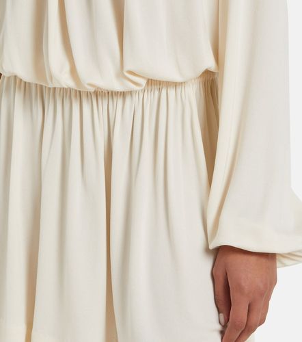 Ruffled jersey minidress - Saint Laurent - Modalova
