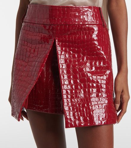 Croc-effect leather miniskirt - Tom Ford - Modalova