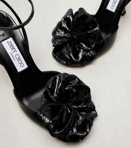 Mimmi floral-applique leather sandals - Jimmy Choo - Modalova