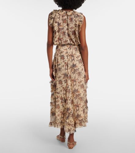 Adele printed silk-blend chiffon midi skirt - Ulla Johnson - Modalova
