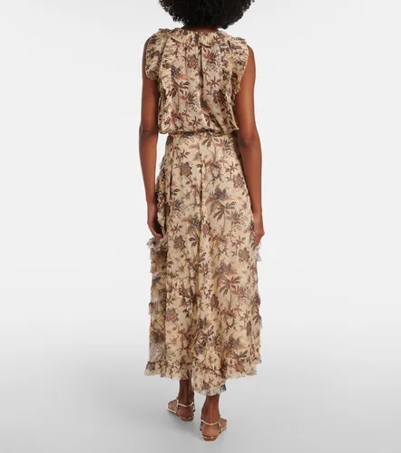 Falda midi Adele de chifón en mezcla de seda - Ulla Johnson - Modalova