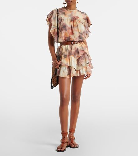 Jocadia printed ruffled cotton skort - Marant Etoile - Modalova