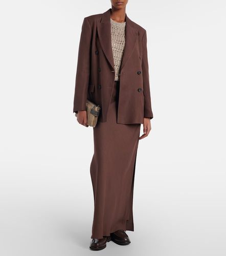 Gonna lunga in twill - Brunello Cucinelli - Modalova
