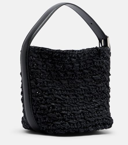 Belted Small raffia top-handle bag - Toteme - Modalova