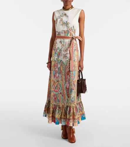 Vestido largo de algodón estampado - Etro - Modalova