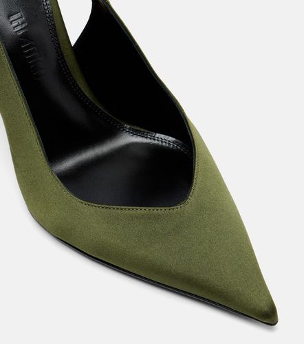 Cheope satin slingback wedges - The Attico - Modalova