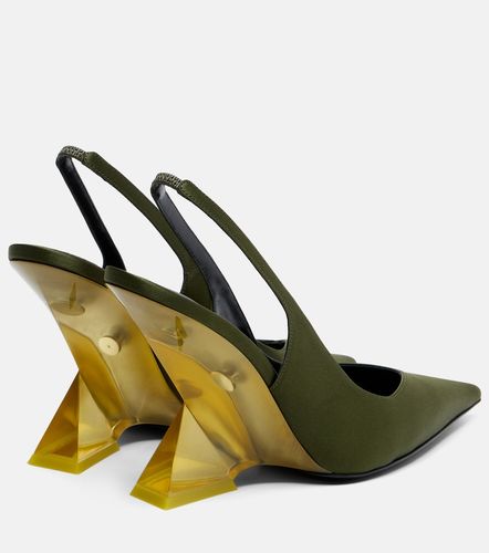 Slingback-Wedges Cheope aus Satin - The Attico - Modalova