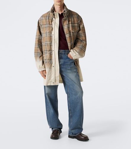 Parka de gabardina de algodón con Check - Burberry - Modalova
