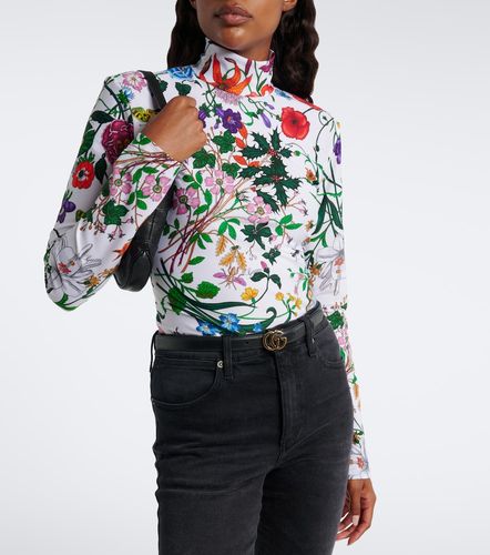Flora printed jersey top - Gucci - Modalova