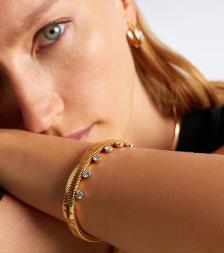 Bracciale Feelings in 18kt e smalto nero con diamanti - Nikos Koulis - Modalova