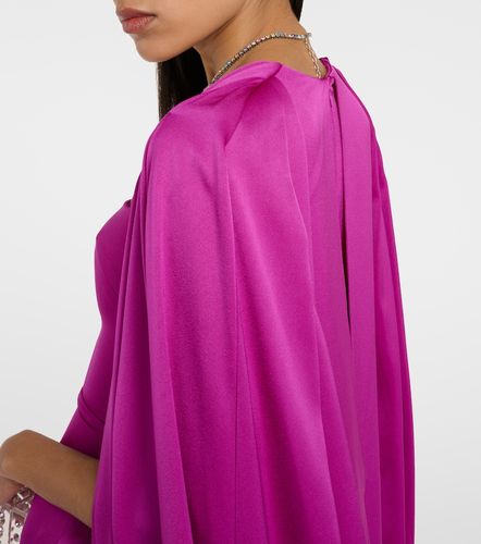 Alex Perry Caped satin gown - Alex Perry - Modalova