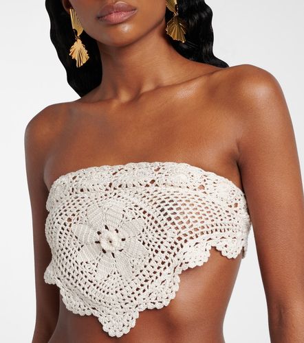 Crop top de croché de algodón - Anna Kosturova - Modalova