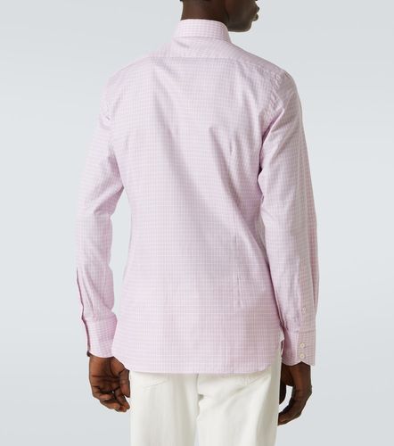 Camicia in popeline di cotone a quadri - Tom Ford - Modalova