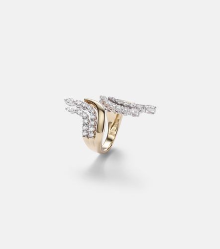 Golden Strada 18kt ring with diamonds - Yeprem - Modalova
