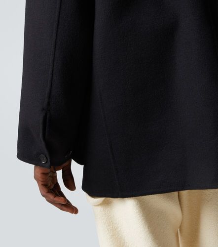 Blouson aus Kaschmir mit Leder - Auralee - Modalova