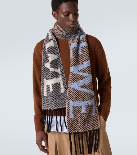 Sciarpa in misto lana e alpaca con logo - Loewe - Modalova