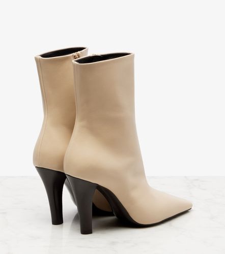 Jill 95 leather ankle boots - Saint Laurent - Modalova