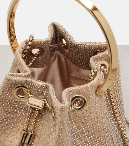 Secchiello Bon Bon Small in raso con decorazioni - Jimmy Choo - Modalova