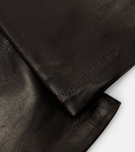 Nour Hammour Leather gloves - Nour Hammour - Modalova
