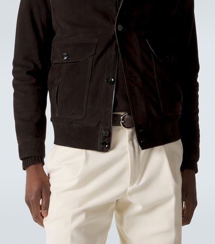Brioni Suede bomber jacket - Brioni - Modalova