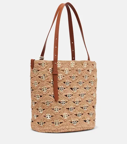 Small embellished raffia tote bag - Rabanne - Modalova