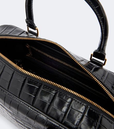 Jaclyn croc-effect leather bowling bag - Nili Lotan - Modalova
