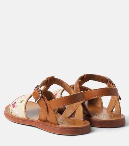 Sandalias Plagette de piel bordadas - Pom d'Api - Modalova