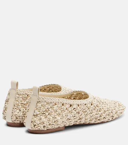 Pisa woven leather ballet flats - Souliers Martinez - Modalova