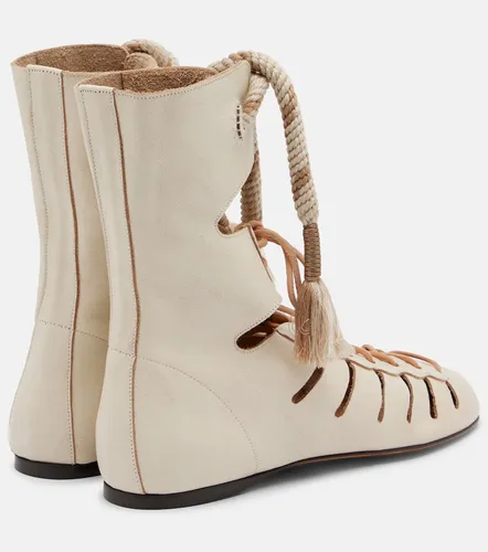 Liade leather lace-up ankle boots - Isabel Marant - Modalova