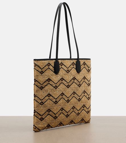 VLogo N/S Medium raffia tote bag - Valentino Garavani - Modalova