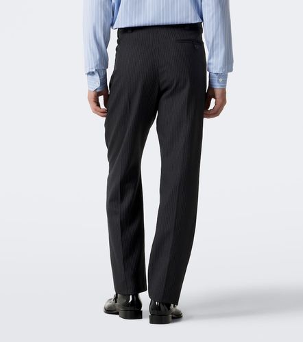 Pinstripe wool straight pants - Saint Laurent - Modalova