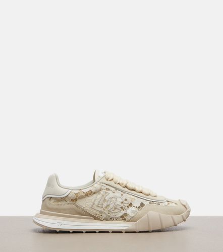 Zapatillas Runner de encaje con ante - Dolce&Gabbana - Modalova