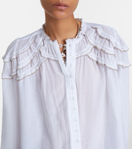 Christa ruffled cotton-blend blouse - Marant Etoile - Modalova