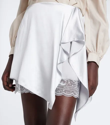 Minirock aus Satin mit Spitze - Acne Studios - Modalova