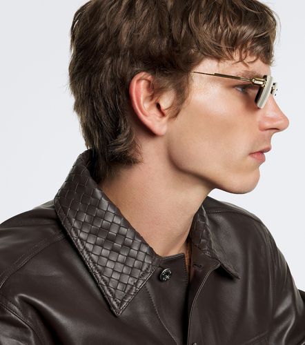 Gafas de sol rectangulares - Bottega Veneta - Modalova